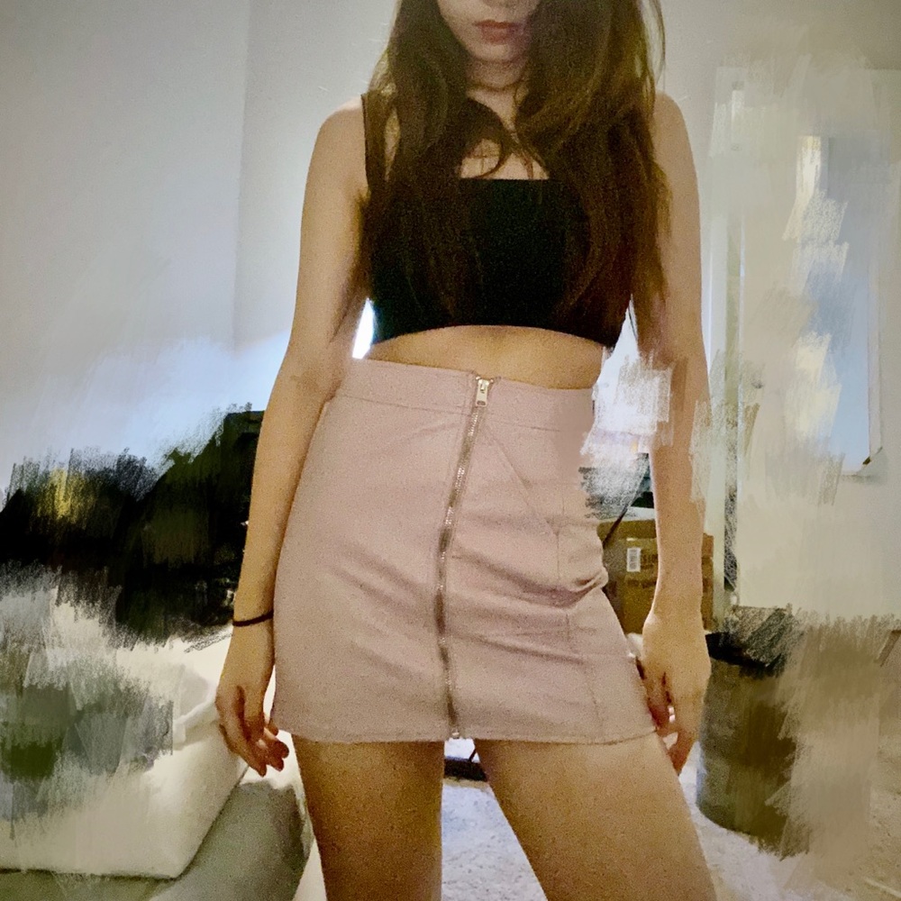 Express lether skirt